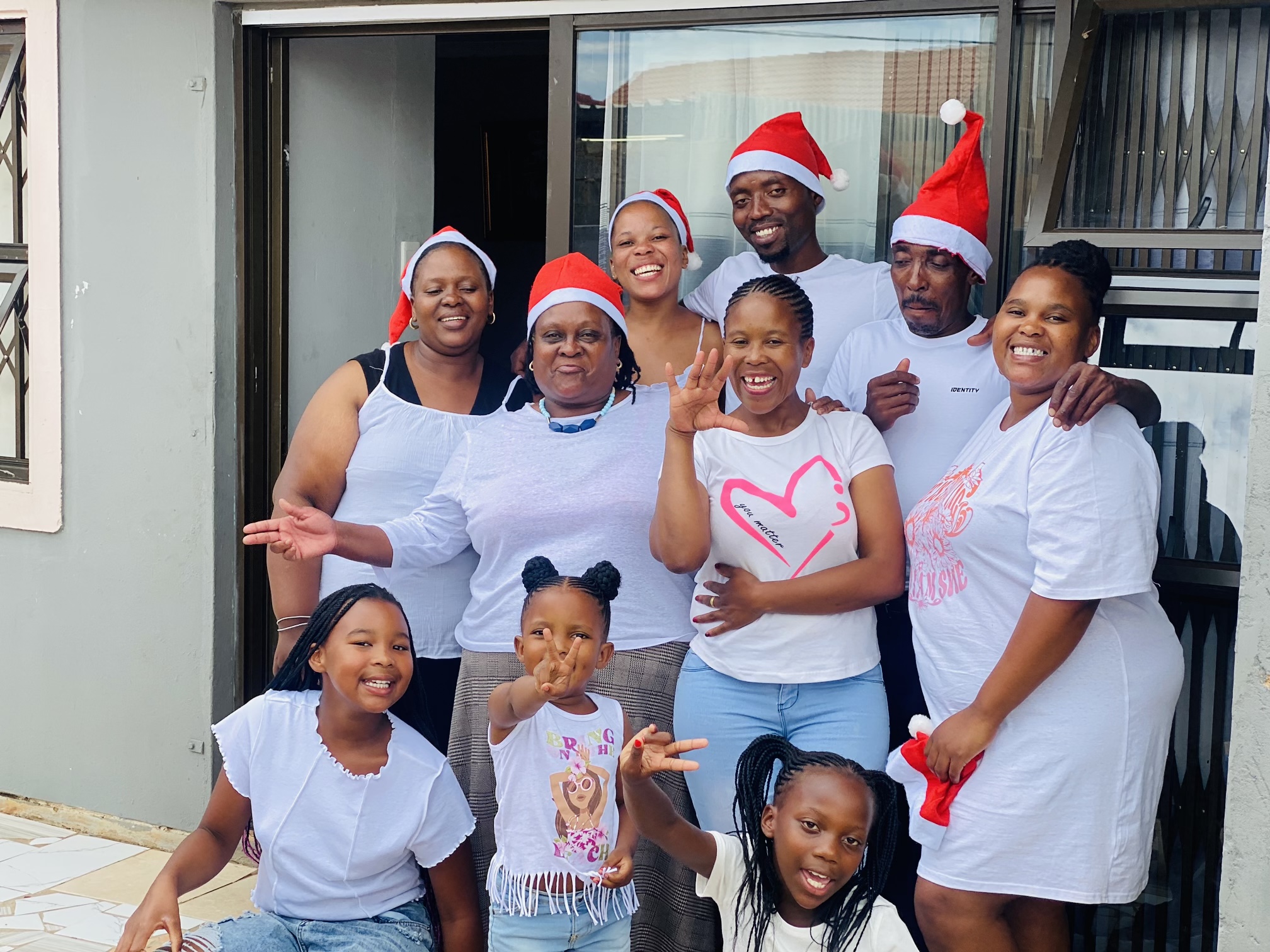 Umndeni wakwaNomaqaqa ngesikhathi sikaKhisimusi